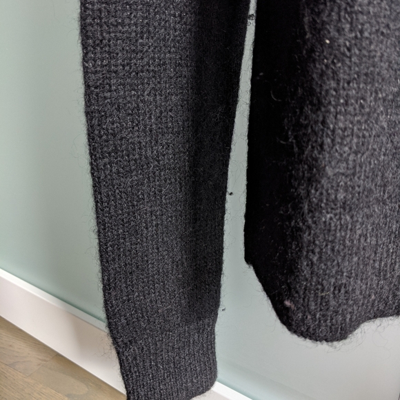 Rag & Bone black wool sweater with sheer detail - Picture 13 of 13